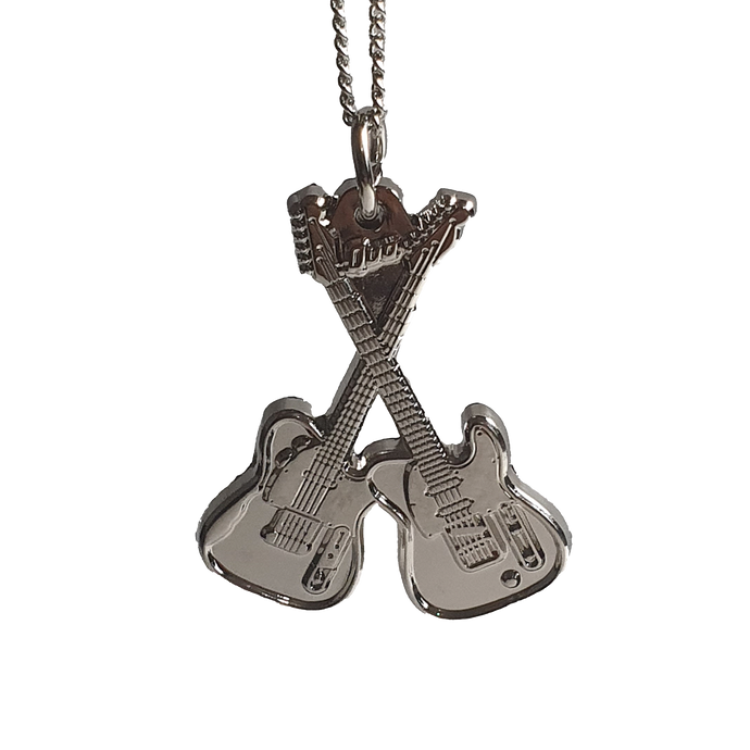 Two Neck Guitars Necklace