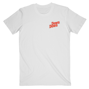 Rossi/Young 'Down Down' Logo Lyric White Tee