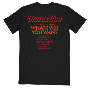 'Whatever You Want' 45th Anniversary Track Tee Black