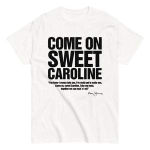 Rossi/Young 'Caroline' Slogan Lyric White Tee