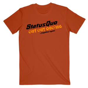 Out Out Quoing Orange Logo Tee