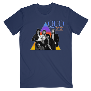 Status Quo 1982 Tour Date Navy Tee