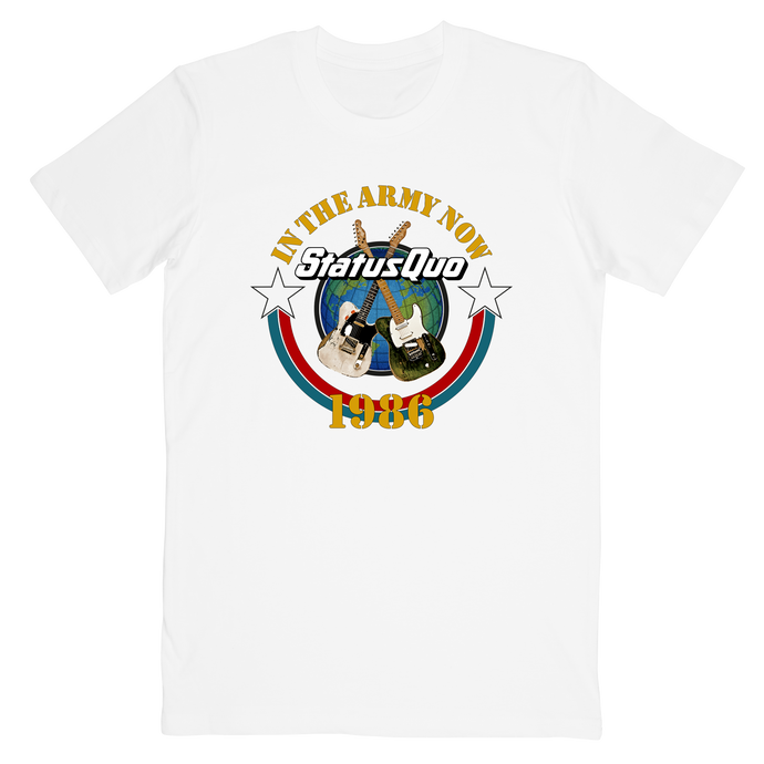 In The Army Now White Tee